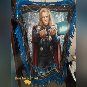 Thor tie blanket